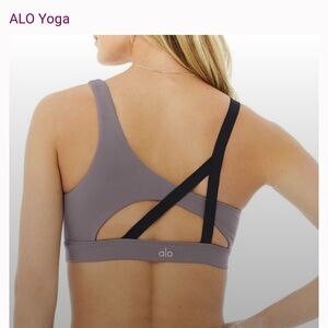 ALO Yoga purple dusk set Leggings & sports top new condition